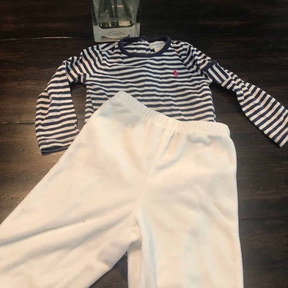 6M Ralph Lauren outfit 🐎🎀 onesie and pants
